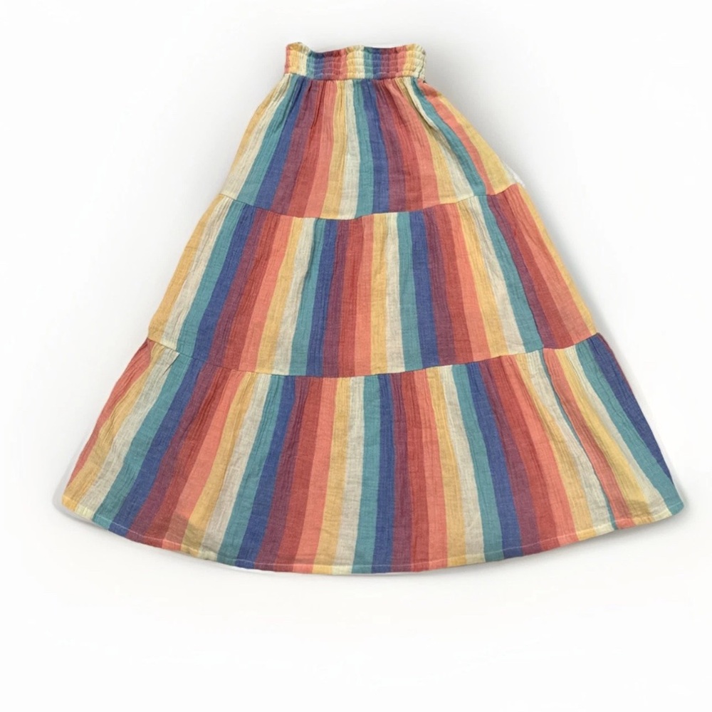 Marine Layer Rainbow Striped A-Line Skirt Corrine